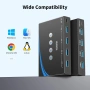 Huasion USB 3.0 Switch – 4 компютъра към 4 USB устройства + аудио (с липсваща инструкция), снимка 5