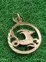 Сребърен медальон зодиакален знак КОЗИРОГ ♑ много красив 16738, снимка 1