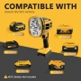 Нов Безжичен работен прожектор за DeWalt батерия с мигащ режим въртяща глава, снимка 3