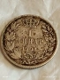 Сребърна монета 1 динар 1904г. Кралство Сърбия Крал Петър първи 37998, снимка 1