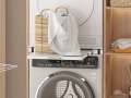 Метална свързваща рамка за пералня и сушилня с изтеглящ се плот, Nisorpa, снимка 10