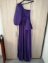 Дълга луксозна официална бална / вечерна / абитуриентска лилава рокля р-р XS - марка Actualee, снимка 4