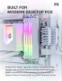 Нов Алуминиев Охладител за РАМ Памет EZDIY-FAB RH01 ARGB RAM Heatsink (Бял цвят) за DDR4 и DDR5  , снимка 2