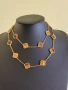 Дълго дамско колие с 20 детелини с камъка тигрово око Van Cleef & Arpels VCA, снимка 2