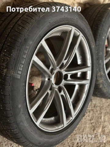 Продавам оригинални 2бр. алуминиеви джанти 17” за BMW F30 с гуми Pirelli Run Flat