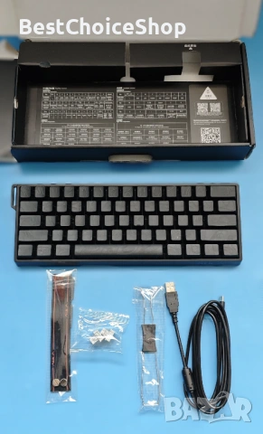 Гейминг AULA WINGO60 Magnetic Switch 61-key механична клавиатура