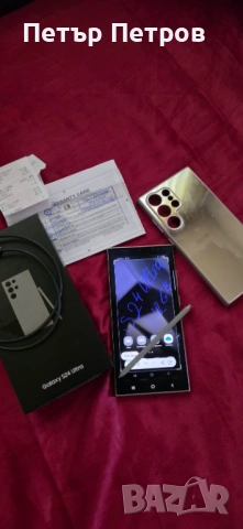 Samsung Galaxy S24 Ultra 512GB Titanium Gray ГАРАНЦИЯ! ПЪЛЕН КОМПЛЕКТ!-Неразличим от нов!, снимка 2 - Samsung - 54676416