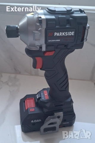 Ударен винтоверт Parkside Performance PDSSAP 20 Li D3 + Smart батерия + зарядно - гаранция, снимка 2 - Винтоверти - 54672029