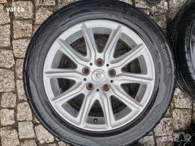 4бр ЛЕТИ джанти 16" 5Х112 ALUETT с гуми 205/55/16 UNIROYAL за VW Audi, снимка 5 - Гуми и джанти - 55338797
