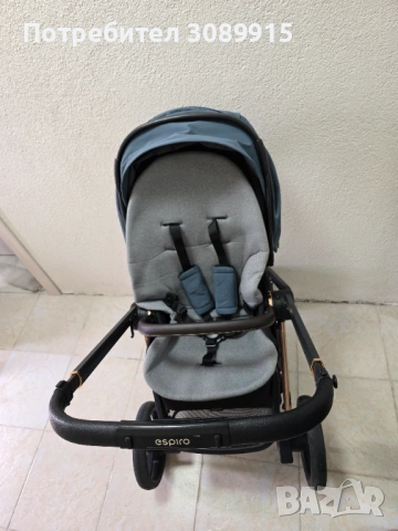 Бебешка количка Espiro Miloo Unique Saphir 2в1, снимка 5 - Детски колички - 54353600
