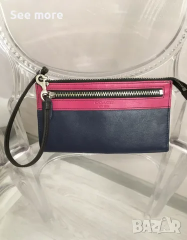 COACH портфейл/клъч естествена кожа, снимка 3 - Чанти - 52552122