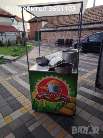 Продавам количка за царевица на пара