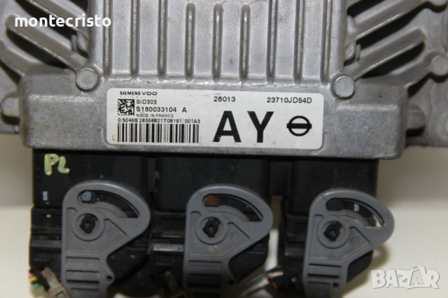 Моторен компютър Nissan Qashqai J10 (2007-2013г.) 23710JD54D / SID303 / S180033104 A, снимка 2 - Части - 54586658