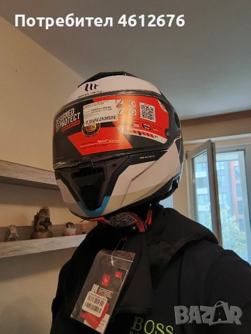 Модуларна каска МТ Атом 2, размер М (57-58), снимка 5 - Аксесоари и консумативи - 54349965