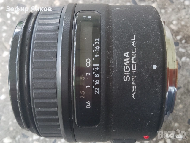 Обектив : Sigma 28mm f/1.8 Aspherical за Canon, снимка 5 - Обективи и филтри - 55071379