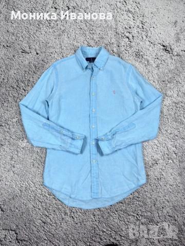 Polo Ralph Lauren 100% linen, снимка 5 - Ризи - 54421689