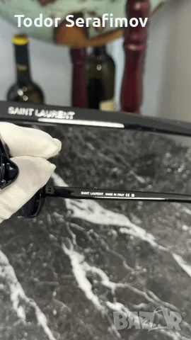 Слънчеви очила Saint Laurent SL 557 Shade – Черни, снимка 5 - Слънчеви и диоптрични очила - 55597575