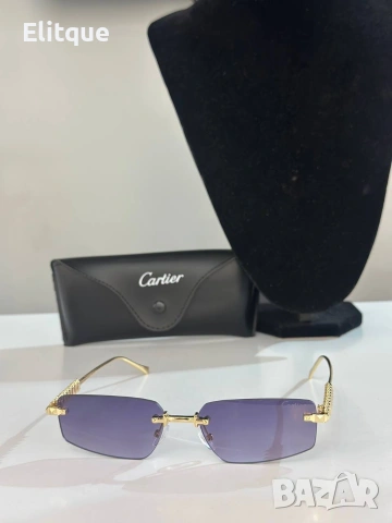 Очила + висок клас калъф + на марката кутия + сертификат + кърпичка cartier prada, снимка 9 - Слънчеви и диоптрични очила - 54609167