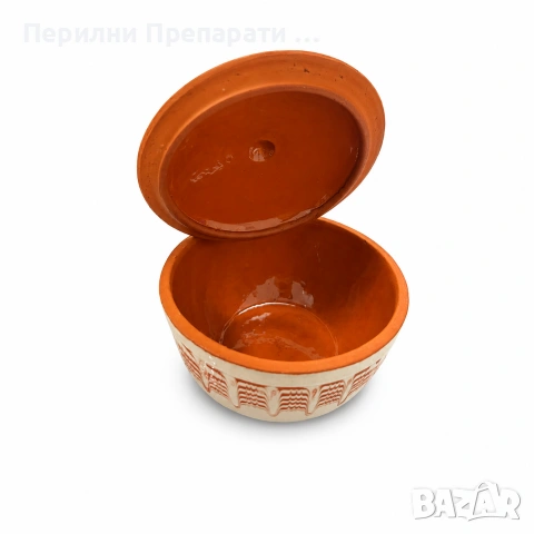 Глинено гювече с капак съд за готвене и печене