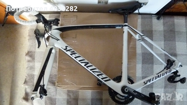  Велосипед - Specialized Tarmac Disc Frameset SL5 Expert Fact 10 Carbon 56cm , снимка 4 - Велосипеди - 54610031