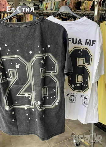 🩷Овърсайз памучни тениски свободен модел Универсален размер 32€🩷, снимка 4 - Тениски - 54159228