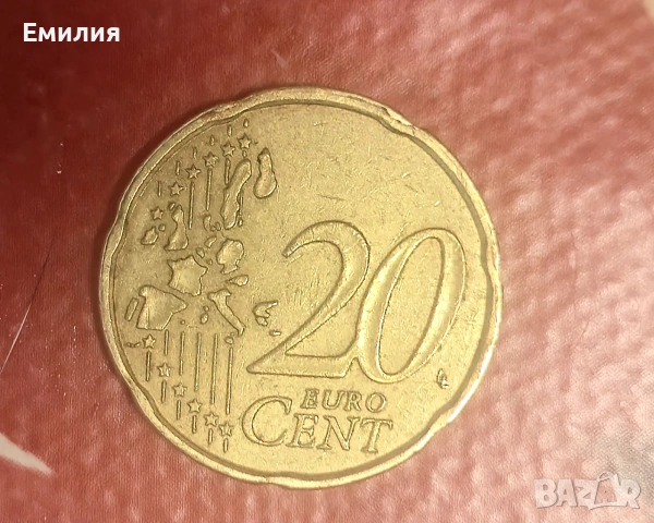 Монета 20 цента 1999 г 