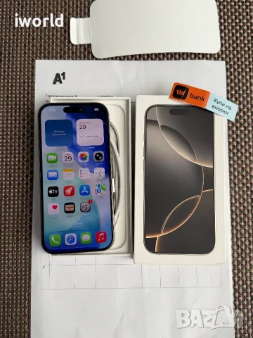 24М ГАР!🔥 iPhone 16 Pro Лизинг от 30€/мес Natural Titanium КАТО НОВ❗️128Gb❗️, снимка 9 - Apple iPhone - 55457630