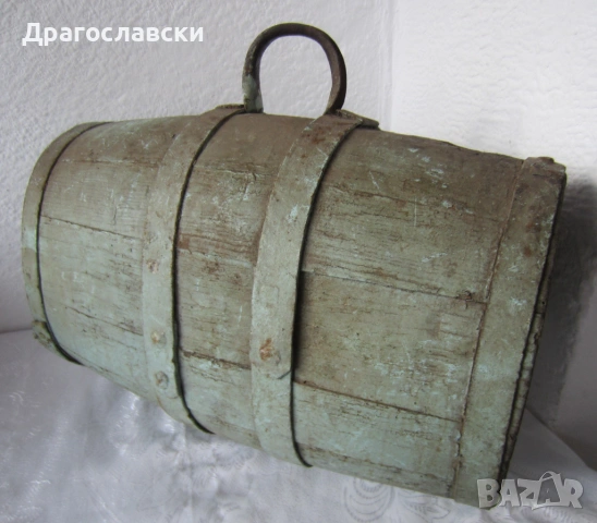 Стар дървен уред за масло Буталка бутало борило бутимо, снимка 9 - Антикварни и старинни предмети - 28877451