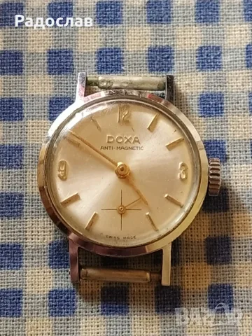стар механичен часовник DOXA, снимка 2 - Дамски - 55352819
