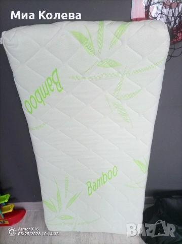 Матрак Bamboo за детска кошара., снимка 2 - Детски матраци - 54665505