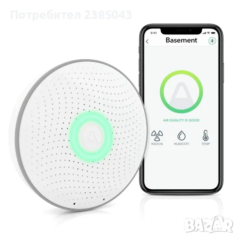 Интелигентен Радон газ детектор Airthings WAVE - USA, снимка 4 - Други инструменти - 55417334
