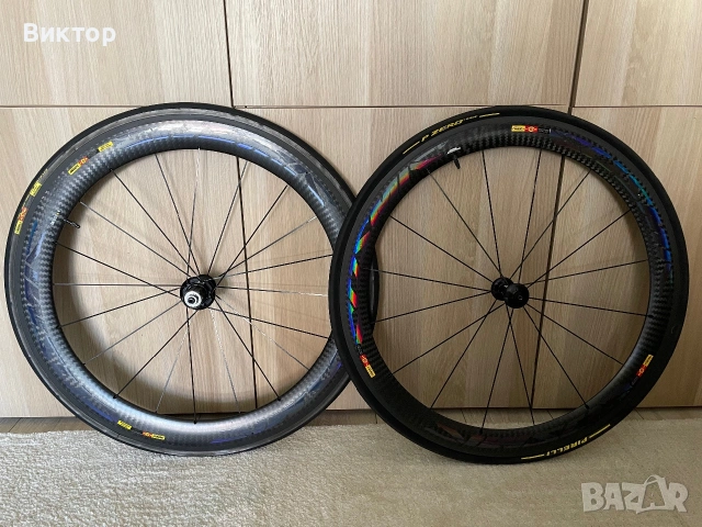 Карбонови калпи MAVIC Cosmic SLE / CXR 60 (Exalith 2) + гуми Pirelli