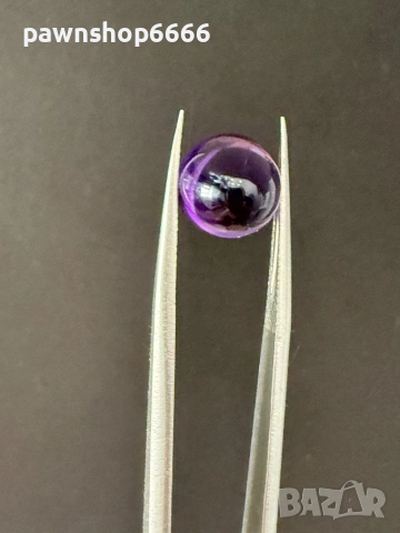 Естествен аметист кабошон – 5.785 ct – Наситен виолетов цвят, снимка 5 - Други - 54845634