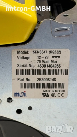MEI SC Advance Банкнотник / Валидатор за банкноти SCN8347  RS232, снимка 6 - Вендинг машини - 55197828