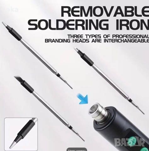 Безжичен поялник Solderig iron мод.5134– удобен и практичен инструмент мощна1100mAhn батерия, нов, снимка 4 - Друга електроника - 54616901