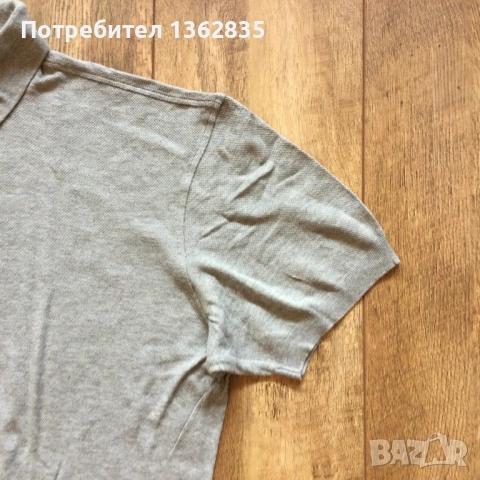 НОВА оригинална светло сива поло тениска с яка ERMENEGILDO ZEGNA размер M/50 от Италия, снимка 6 - Тениски - 54864409