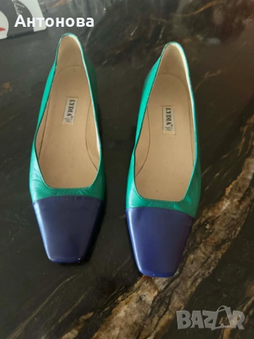Обувки от естествена кожа в страхотна цветова комбинация като нови, снимка 6 - Дамски ежедневни обувки - 54015287