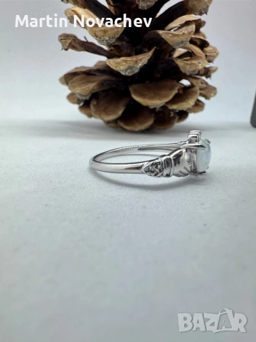 Сребърен пръстен със сърце , снимка 5 - Пръстени - 54062895