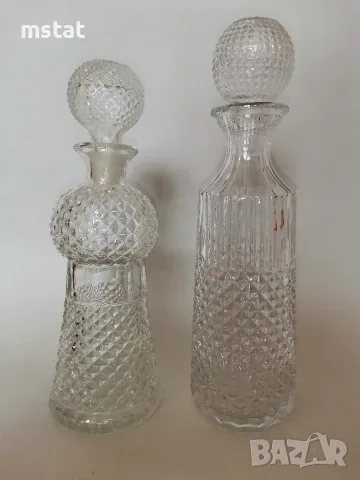 Стари стъклени съдове, снимка 3 - Антикварни и старинни предмети - 55650714
