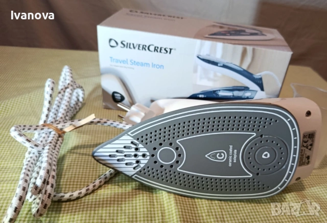 Нова ТУРИСТИЧЕСКА парна ютия SILVERCREST, снимка 3 - Ютии - 54897970