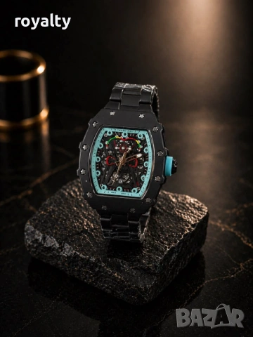 Richard Mille Нов Мъжки Часовник с Кварцов Механизъм Различни Цветове , снимка 3 - Мъжки - 54430068