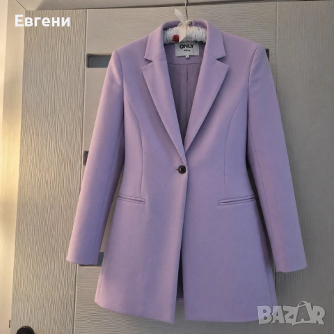 Елегантно дамско сако ONLY в цвят лавандула / лилаво - ново!