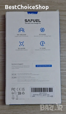 Безжично зарядно Safuel SA-130, 10000 mAh, 20W PD QC3.0, магнитно, снимка 6 - Външни батерии - 55093332