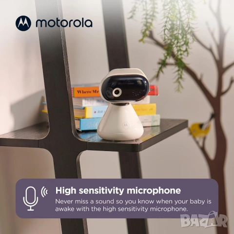 Бебешка камера Motorola Nursery PIP1000C HD WiFi Baby Monitor - НОВА, снимка 8 - Бебефони - 54683751