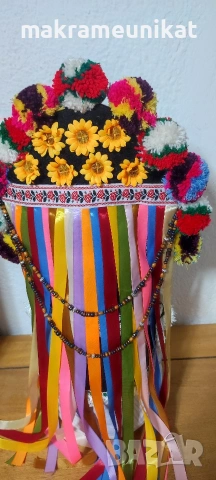 Кукерска маска, гугла, нова, Новодел, уникат, ръчна изработка , снимка 10 - Декорация за дома - 46988271