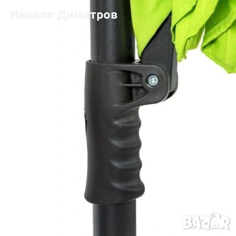 Градински чадър с push-up система 2,70 м - зелен, снимка 4 - Градински мебели, декорация  - 54331470