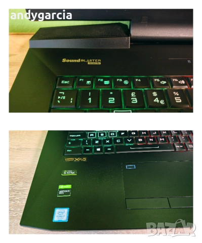 Schenker XMG/Core i7-7700K/NVidia GTX 1080 8GB/16GB RAM/512GB NVMe+1TB HDD/17.3 2K QHD IPS 120Hz, снимка 12 - Лаптопи за игри - 54669434