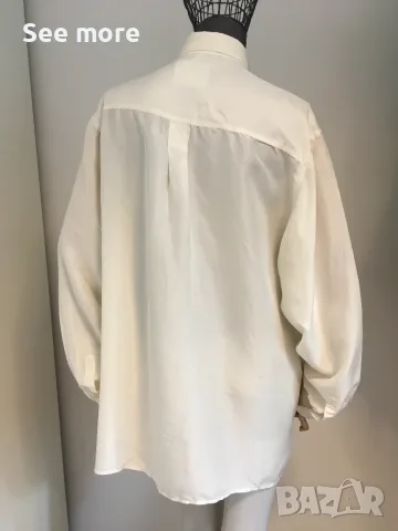 AVANTI 100% коприна дамска риза XL, снимка 4 - Ризи - 55672691