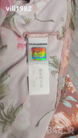 Дамска флорална тениска Dolce&Gabbana размер S/M, снимка 3 - Тениски - 55129902