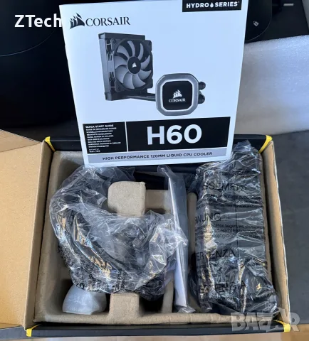 Corsair H60 AIO Водно охлаждане за процесори Intel и AMD, снимка 2 - Други - 55459724